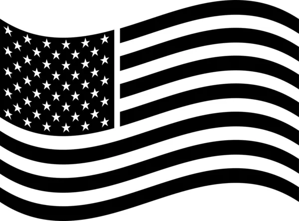 Αμερικανική σημαία Εικονογράφηση Αρχείου