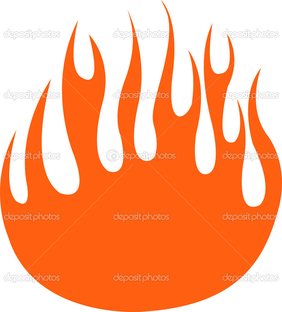 Orange flames