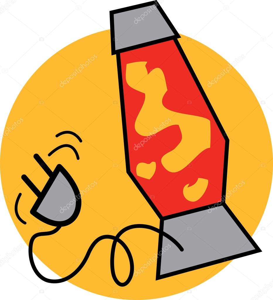 Cmages clip art lamp Lava lamp clip art — Stock Vector © ClipArtGuy