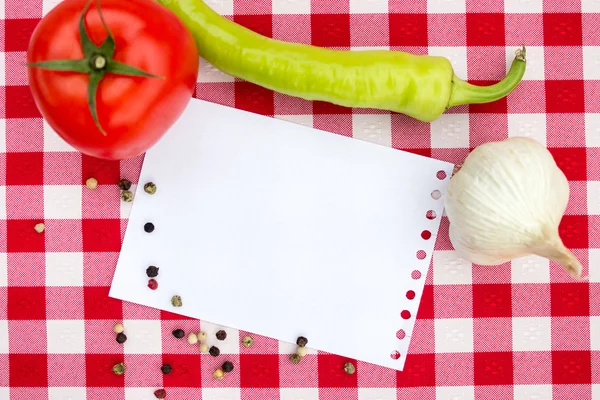 Notebook pro kulinářské recepty — Stock fotografie