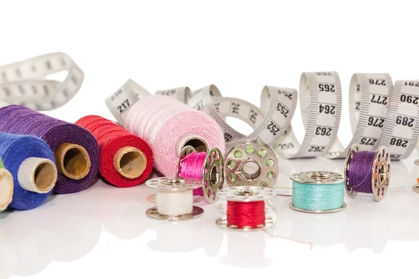 Bright threads measuring tape — Stock Photo, Image