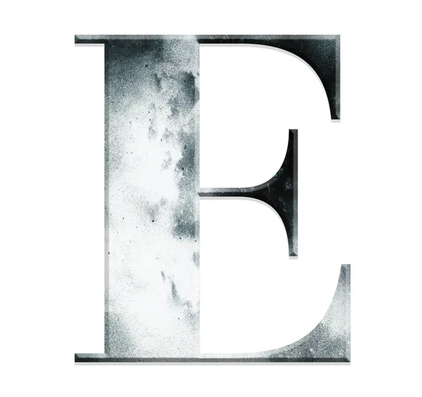 E с текстурой — стоковое фото