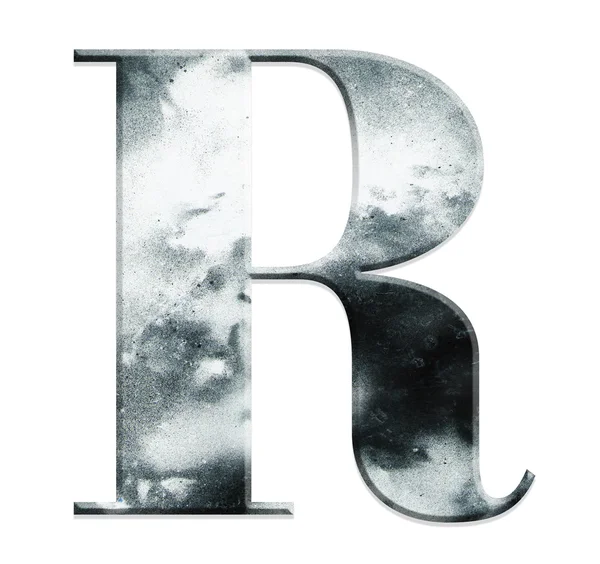 R с текстурой — стоковое фото
