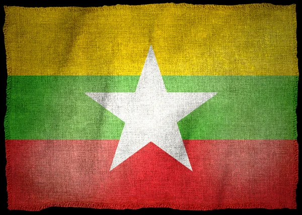 MYANMAR Bandera nacional — Foto de Stock