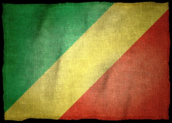 República do Congo Bandeira nacional — Fotografia de Stock
