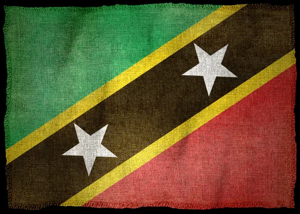 Государственный флаг Сент-Китса и Невиса — стоковое фото