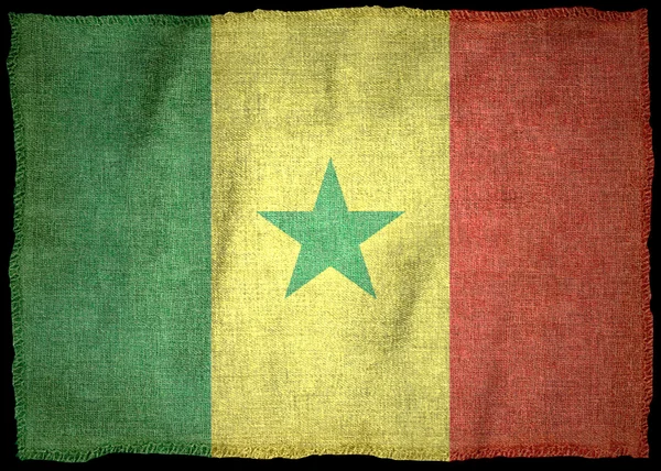 Bandeira Nacional do Senegal — Fotografia de Stock