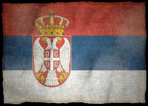 Vlag van Servië — Stockfoto