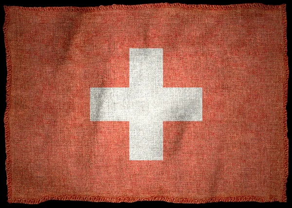 Schweizer Nationalflagge — Stockfoto