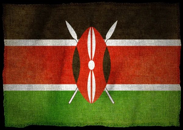 KENYA NATIONAL FLAG — Stock Photo, Image