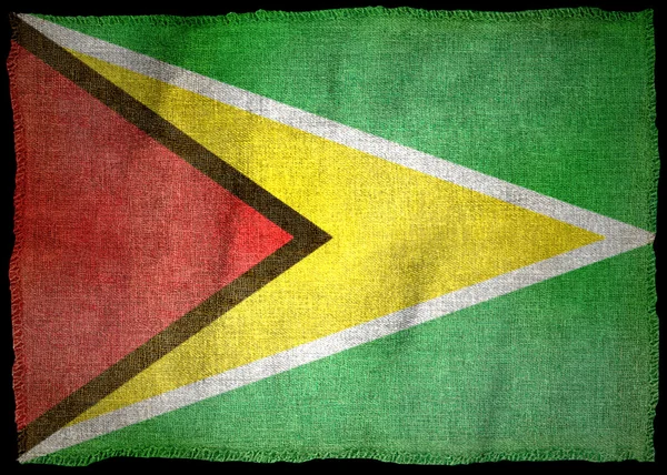 Národní vlajka Guyana — Stock fotografie