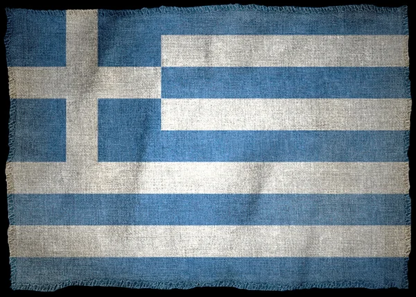 Griechische Nationalflagge — Stockfoto