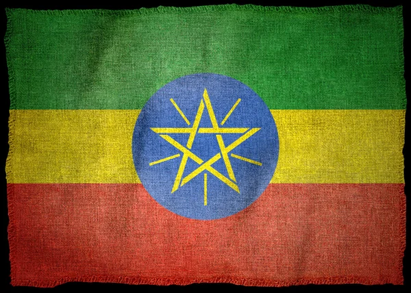 Národní vlajka Etiopie — Stock fotografie