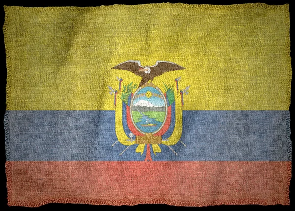 Ecuadorianische Nationalflagge — Stockfoto