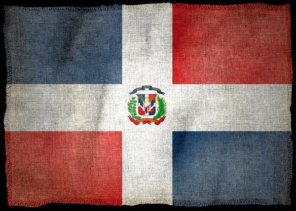 Bandeira Nacional da República Dominicana — Fotografia de Stock