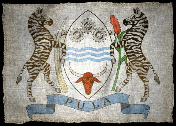 ARMAS DE BOTSWANA FLAG NACIONAL — Fotografia de Stock