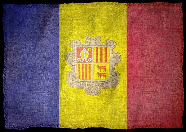 Andorra flagga — Stockfoto