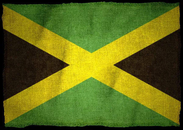 Nationale vlag van Jamaica Rechtenvrije Stockfoto's