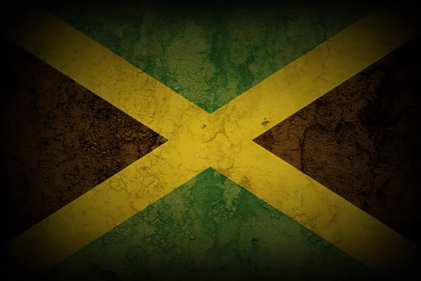 Nationale vlag van Jamaica — Stockfoto