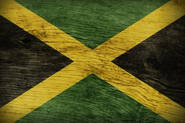 Bandera nacional de Jamaica — Foto de Stock