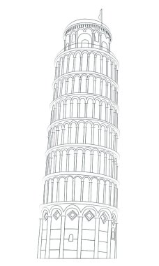 Tower of Pisa clipart