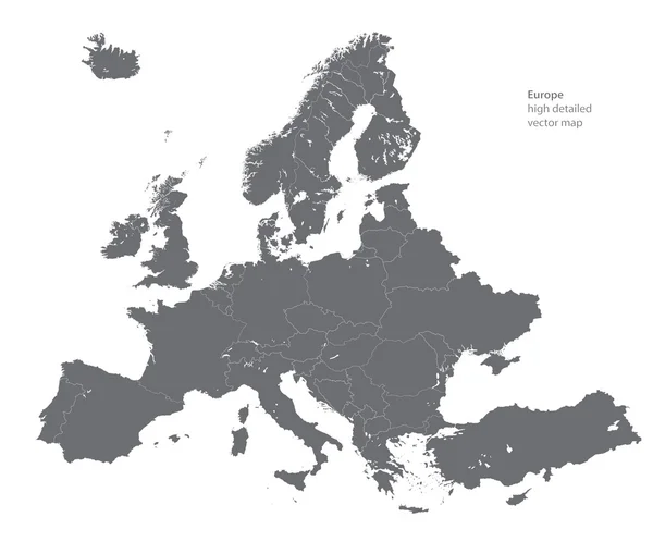 Векторная карта Европы Векторная Графика