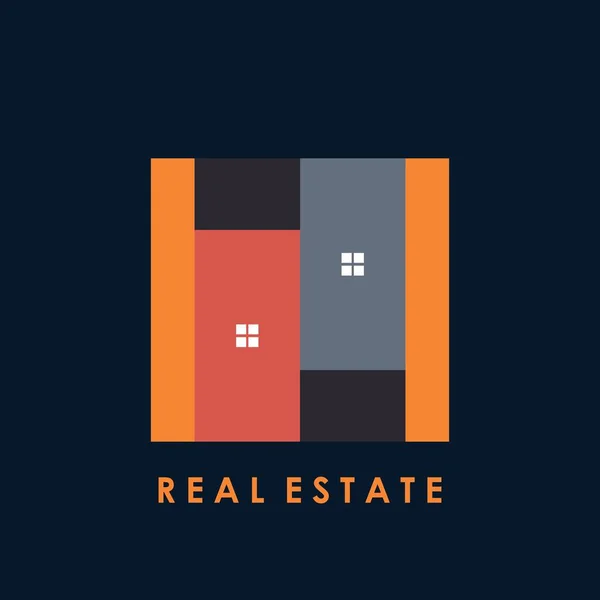 Design Logo Moderno Real Estate —  Vetores de Stock