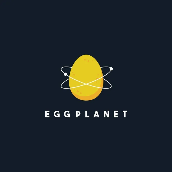 卵の惑星の創造的なロゴデザイン — ストックベクタ