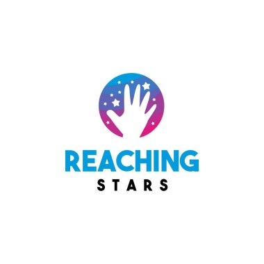 Yaratıcı el çocukları logo tasarımı hayal ediyor