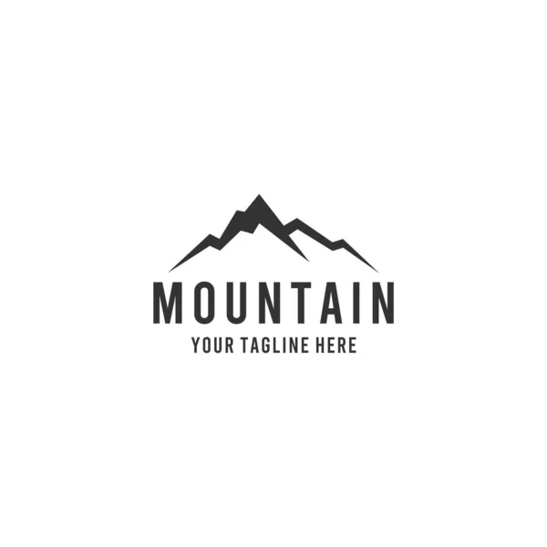 Design Minimaliste Créatif Logo Montagne — Image vectorielle