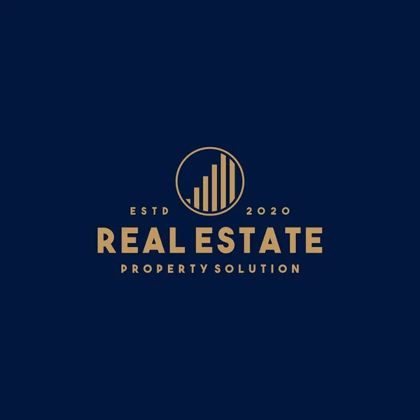 Creative Real Estate Logo Design — Stock Vector