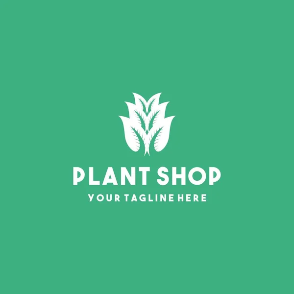 Kreatives Pflanzengeschäft Logo Design — Stockvektor
