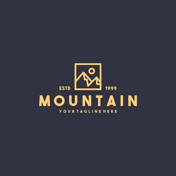 Conception Créative Logo Montagne — Image vectorielle