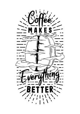 Klasik tarzda el yapımı kahve.