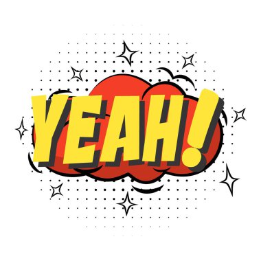 Evet iletişim cümlesiyle karalama konuşma balonu çiz