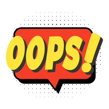 Ops iletişim cümlesiyle karalama konuşma balonu çiz