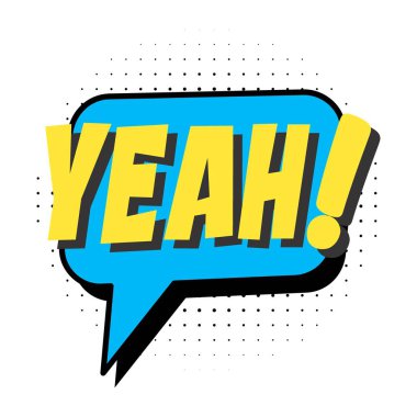 Evet iletişim cümlesiyle karalama konuşma balonu çiz