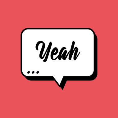 Evet iletişim cümlesiyle karalama konuşma balonu çiz