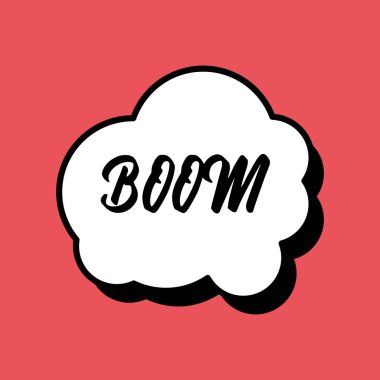 Patlama iletişim cümlesiyle karalama konuşma baloncuğu çiz