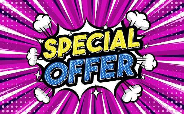 Специальное предложение Стиль поп-арта