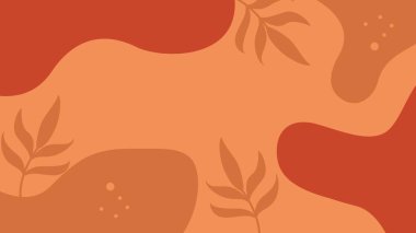 Yapraklı sonbahar arkaplanı. Poster, afiş, el ilanı, davetiye, web sitesi veya tebrik kartı olarak kullanılabilir. Vektör illüstrasyonu