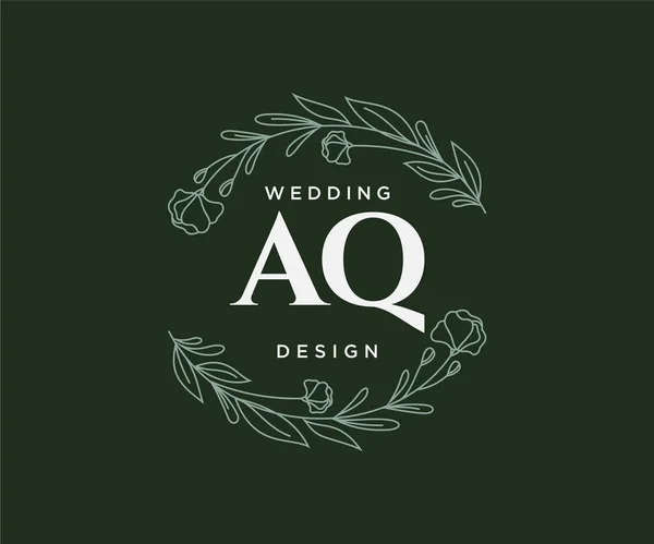 oa, ao, Elegant Wedding Monogram, Wedding Logo Design, Save The Date Logo  Stock Vector