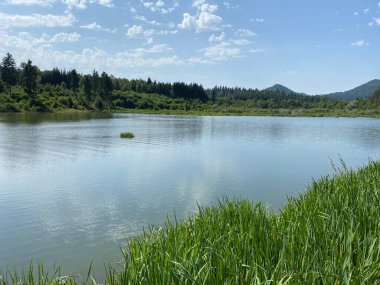 Licanka, Fuzine - Gorski kotar, Hırvatistan (Umjetno akumulacijsko jezero Bajer na rijeci Licanki ili Bajersko jezero, Fuzine - Gorski kotar, Hrvatska)