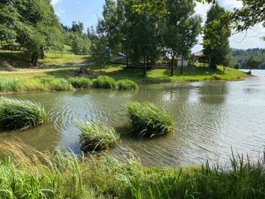 Licanka, Fuzine - Gorski kotar, Hırvatistan (Umjetno akumulacijsko jezero Bajer na rijeci Licanki ili Bajersko jezero, Fuzine - Gorski kotar, Hrvatska)