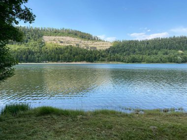 Licanka, Fuzine - Gorski kotar, Hırvatistan (Umjetno akumulacijsko jezero Bajer na rijeci Licanki ili Bajersko jezero, Fuzine - Gorski kotar, Hrvatska)