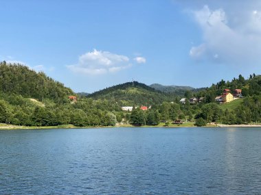 Licanka, Fuzine - Gorski kotar, Hırvatistan (Umjetno akumulacijsko jezero Bajer na rijeci Licanki ili Bajersko jezero, Fuzine - Gorski kotar, Hrvatska)
