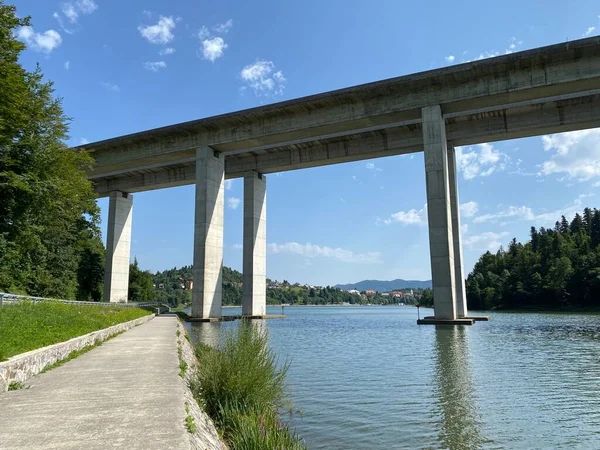 Viadukt Meer Bajer Bajer Brug Viaduct Bajer Fuzine Gorski Kotar — Stockfoto