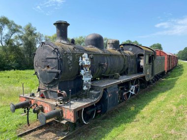 Jasenovac 'taki eski Ustaşa kampı III. Ciglana' da bir anma treninin kompozisyonu - Hırvatistan (Spomen vlak ili kompozicija spomen vlaka nekadasnjeg ustaskog logora III Ciglana u Jasenovcu)
