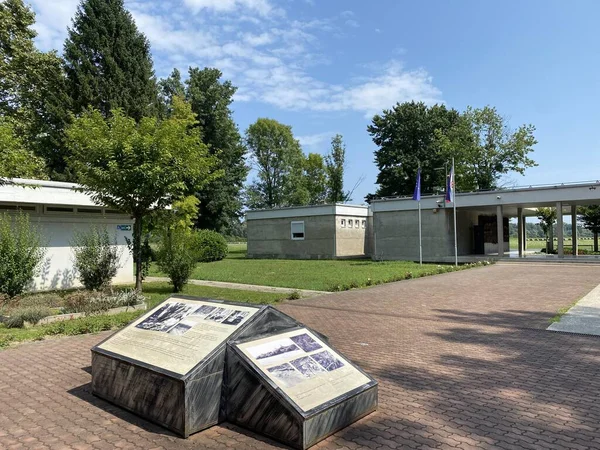 Мемориальный Музей Ясеновац Хорватия Memorijalni Muzej Spomen Podrucja Jasenovac Hrvatska — стоковое фото