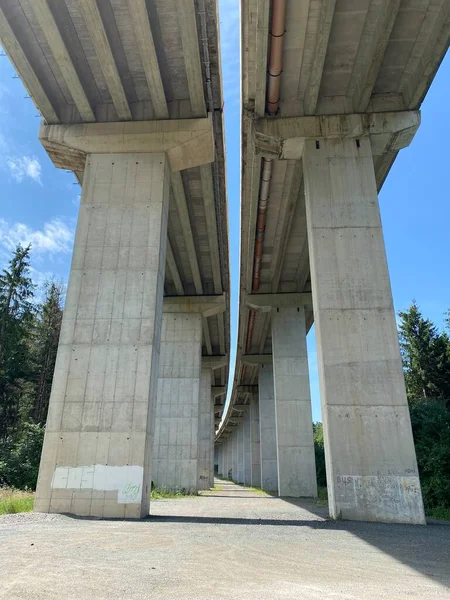 Viadukt Next Golubinjak Forest Park Viaduct Golubinjak Zagreb Rijeka Highway — стокове фото